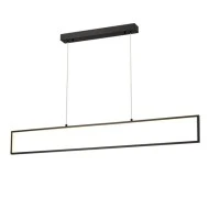 Κρεμαστό φωτιστικό LED AELIA 32W θερμό φως 3000k 2600lm μαύρο μεταλλικό 120x6xh150cm IP20