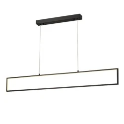 Κρεμαστό φωτιστικό LED AELIA 32W θερμό φως 3000k 2600lm μαύρο μεταλλικό 120x6xh150cm IP20