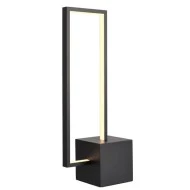 Φωτιστικό LED επιτραπέζιο AELIA 12W θερμό φως 3000k 980lm μαύρο μεταλλικό 18x11xh46cm IP20