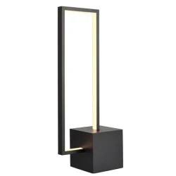 Φωτιστικό LED επιτραπέζιο AELIA 12W θερμό φως 3000k 980lm μαύρο μεταλλικό 18x11xh46cm IP20