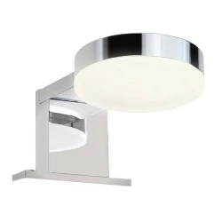 Led φωτιστικού επίπλου μπάνιου LUSTRO 5W θερμό φως 3000k 330lm χρώμιο μεταλλικό 8x14,5x6,5cm IP44