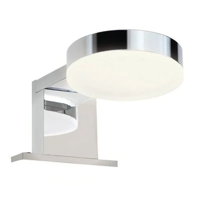 Led φωτιστικού επίπλου μπάνιου LUSTRO 5W θερμό φως 3000k 330lm χρώμιο μεταλλικό 8x14,5x6,5cm IP44