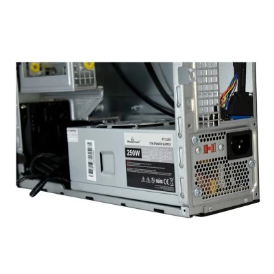 Κουτί Powertech PC Case PT-1098 με 250W PSU, για μητρικές Mini-ITX, 280x93x290mm, μαύρο