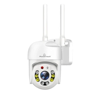 Smart κάμερα POWERTECH  PT-1144 με ανάλυση  2MP & σύνδεση Wi-Fi, PTZ στεγανή IP65