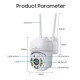 Smart κάμερα POWERTECH  PT-1144 με ανάλυση  2MP & σύνδεση Wi-Fi, PTZ στεγανή IP65