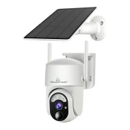 Smart ηλιακή κάμερα POWERTECH  PT-1177 με ανάλυση 4MP WiFi με καταγραφή σε κάρτα SD, PTZ στεγανή IP65