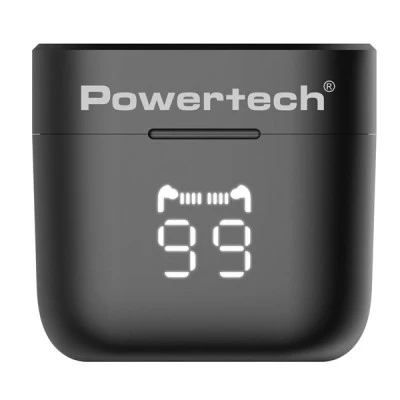 Εarphones με θήκη φόρτισης POWERTECH PT-1227 με τεχνολογία TWS & ENC μπαταρία 30/480mAh σε μαύρο χρώμα Εarphones με θήκη φόρτισης POWERTECH PT-1227 με τεχνολογία TWS & ENC μπαταρία 30/480mAh σε μαύρο χρώμα