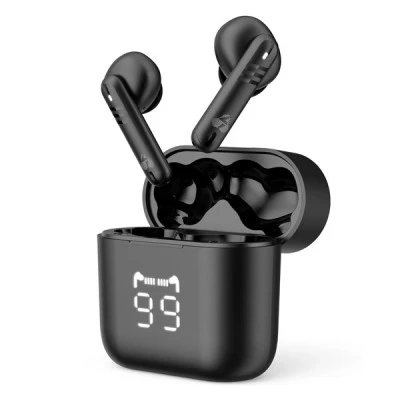 Εarphones με θήκη φόρτισης POWERTECH PT-1227 με τεχνολογία TWS & ENC μπαταρία 30/480mAh σε μαύρο χρώμα Εarphones με θήκη φόρτισης POWERTECH PT-1227 με τεχνολογία TWS & ENC μπαταρία 30/480mAh σε μαύρο χρώμα