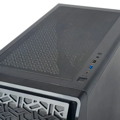 Κουτί Gaming Case Powertech PT-1309, με Tempered Glass, 4x ARGB Fans, ATX Mid Tower, Μαύρο