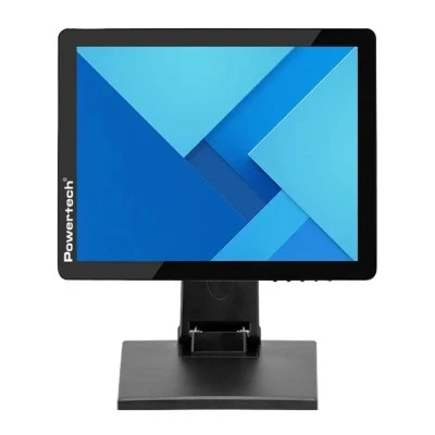 Powertech οθόνη αφής PT-1366, LED, 15" 1024x768, HDMI/VGA/USB, μαύρη