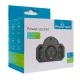 Αντάπτορας ρεύματος POWERTECH PT-817 1x schuko 2x euro 16A μαύρος με προστασία υπέρτασης