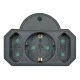Αντάπτορας ρεύματος POWERTECH PT-817 1x schuko 2x euro 16A μαύρος με προστασία υπέρτασης