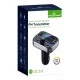 FM Transmitter POWERTECH PT-999 RGB QC3.0 Bluetooth με οθόνη & ενσωματωμένο μικρόφωνο για κλήσεις