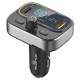 FM Transmitter POWERTECH PT-999 RGB QC3.0 Bluetooth με οθόνη & ενσωματωμένο μικρόφωνο για κλήσεις