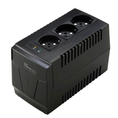 Σταθεροποιητής ρεύματος POWERTECH 1500VA με 3 εξόδους πρίζας ιδανικό για εργασιακούς χώρους