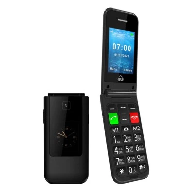 Κινητό τηλέφωνο POWERTECH Sentry Dual II 2 οθόνες με λειτουργία SOS Call και φακό