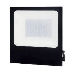 Προβολέας led μαύρος 100W RGBW εναλλαγής χρωμάτων 230V με smd στεγανός IP66