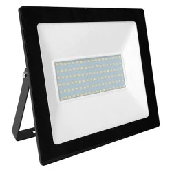 Προβολέας led μαύρος 100W 230V smd 4000K ενδιάμεσο λευκό φως 8600lm στεγανός IP66
