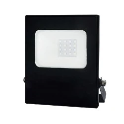 Προβολέας led μαύρος 10W RGBW εναλλαγής χρωμάτων 230V με smd στεγανός IP66