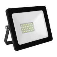 Προβολέας led μαύρος 20W 230V smd 3000K θερμό λευκό φως 1600lm στεγανός IP66
