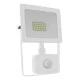 Προβολέας led slim 20W λευκός με ανιχνευτή κίνησης 4000k ενδιάμεσο λευκό φως 230V 1700Lm IP66
