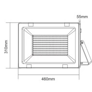 Προβολέας WHITE LED SMD FLOOD LUMINAIRE 300W 230V θερμό φως 3000k 24100Lm στεγανός IP66 Προβολέας WHITE LED SMD FLOOD LUMINAIRE 300W 230V θερμό φως 3000k 24100Lm στεγανός IP66