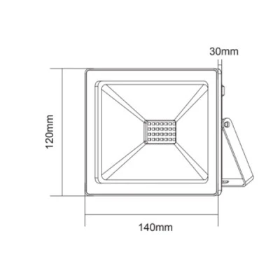 Προβολέας LED SMD FLOOD LUMINAIRE μαύρος 30W 230V smd πράσινο φως στεγανός IP66 Προβολέας LED SMD FLOOD LUMINAIRE μαύρος 30W 230V smd πράσινο φως στεγανός IP66