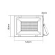 Προβολέας WHITE LED SMD FLOOD LUMINAIRE 400W 230V ενδιάμεσο φως 4000k 33300Lm στεγανός IP66