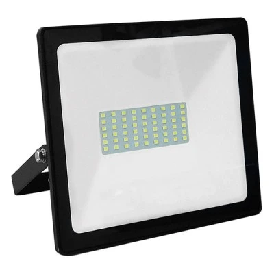 Προβολέας led μαύρος 50W 230V smd 3000K θερμό λευκό φως 4000lm στεγανός IP66