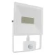 Προβολέας led slim 50W λευκός με ανιχνευτή κίνησης 4000k ενδιάμεσο λευκό φως 230V 4250Lm IP66