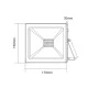 Προβολέας LED SMD FLOOD LUMINAIRE μαύρος 50W 230V smd πράσινο φως στεγανός IP66