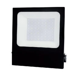 Προβολέας led μαύρος 50W RGBW εναλλαγής χρωμάτων 230V με smd στεγανός IP66