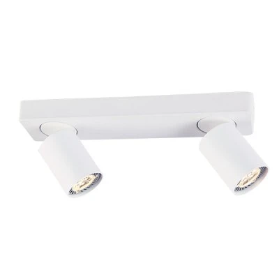 Φωτιστικό ELITIS 2xGU10 λευκό αλουμίνιο 32x7x11cm εσωτερικού χώρου IP20
