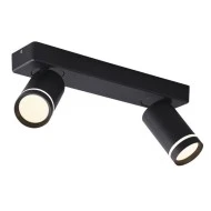 Φωτιστικό οροφής DIVINO 2xGU10 μαύρο αλουμίνιο 32x7x13,5cm εσωτερικού χώρου IP20 Φωτιστικό οροφής DIVINO 2xGU10 μαύρο αλουμίνιο 32x7x13,5cm εσωτερικού χώρου IP20