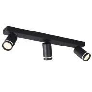Φωτιστικό οροφής DIVINO 3xGU10 μαύρο αλουμίνιο 54x7x13,5cm εσωτερικού χώρου IP20 Φωτιστικό οροφής DIVINO 3xGU10 μαύρο αλουμίνιο 54x7x13,5cm εσωτερικού χώρου IP20