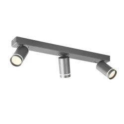 Φωτιστικό οροφής DIVINO 3xGU10 γκρι αλουμίνιο 54x7x13,5cm εσωτερικού χώρου IP20