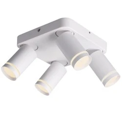 Φωτιστικό οροφής DIVINO 4xGU10 λευκό αλουμίνιο 21x21x13,5cm εσωτερικού χώρου IP20 Φωτιστικό οροφής DIVINO 4xGU10 λευκό αλουμίνιο 21x21x13,5cm εσωτερικού χώρου IP20
