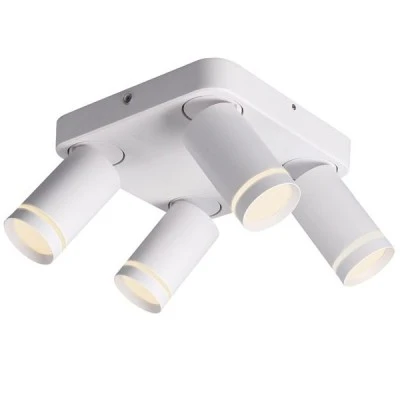 Φωτιστικό οροφής DIVINO 4xGU10 λευκό αλουμίνιο 21x21x13,5cm εσωτερικού χώρου IP20