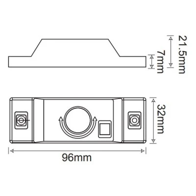 Βάσεις Roofpath με ρυθμιζόμενο βραχίονα 45° μαύρες σετ 2 τεμαχίων για τοποθέτηση ταινιών LED