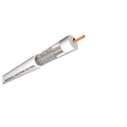 Ομοαξονικό καλώδιο 75 Ohm PVC λευκό για σύνδεση καμερών HD BIOKAL VECTOR HD 900
