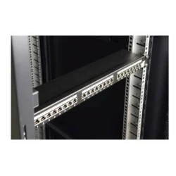 Patch Panel 24 ports για καλώδιο UTP Cat 5e για rack 19 ύψος 1U PULSAR RP-U24V5