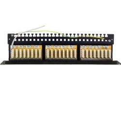 Patch Panel 24 ports για καλώδιο FTP Cat 6, για rack 19 με εξαρτήματα στήριξης PULSAR RP-F24V6