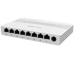Ethernet Switch plug & play 8x10/100/1000 16 Gbps backplane με τροφοδοτικό 9 VDC 0.6A HIKVISION DS-3
