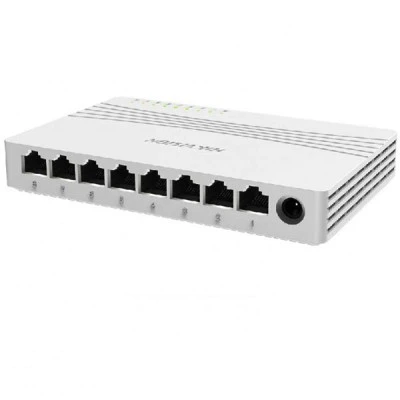 Ethernet Switch plug & play 8x10/100/1000 16 Gbps backplane με τροφοδοτικό 9 VDC 0.6A HIKVISION DS-3
