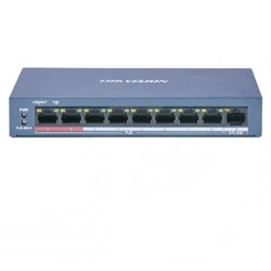 Ethernet Switch 9 θυρών 8x100Mbps PoE & 1x100Mbps UPLINK 60W max HIKVISION DS-3E0109P-E/M(B)
