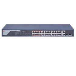 Ethernet Switch 26 θυρών 24xPoE &  2xUPLINK (combo RJ45/SFP) 370W max HIKVISION DS-3E0326P-E(B)