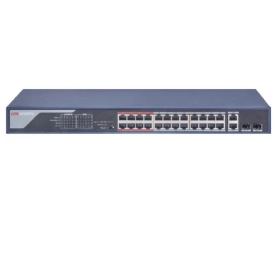 Ethernet Switch 26 θυρών 24xPoE &  2xUPLINK (combo RJ45/SFP) 370W max HIKVISION DS-3E0326P-E(B)