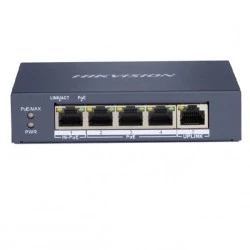 Ethernet Switch 5 θυρών 1x1000Mbps HiPoE 3x1000Mbps PoE & 1x100Mbps UPLINK 60W max HIKVISION DS-3E05