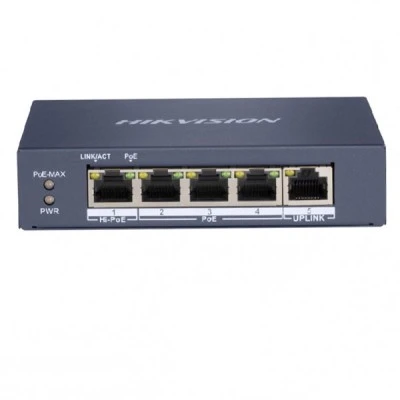 Ethernet Switch 5 θυρών 1x1000Mbps HiPoE 3x1000Mbps PoE & 1x100Mbps UPLINK 60W max HIKVISION DS-3E05 Ethernet Switch 5 θυρών 1x1000Mbps HiPoE 3x1000Mbps PoE & 1x100Mbps UPLINK 60W max HIKVISION DS-3E05