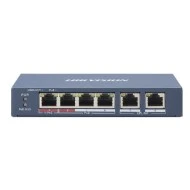 Ethernet Switch 4 x 100Mbps PoE θύρες &  2 x 100Mbps UPLINK 35W max HIKVISION DS-3E0106P-E/M